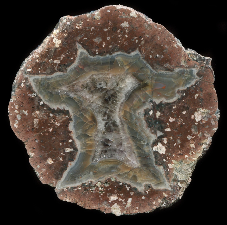 Nice Gottlob Thunderegg with Crazed Agate