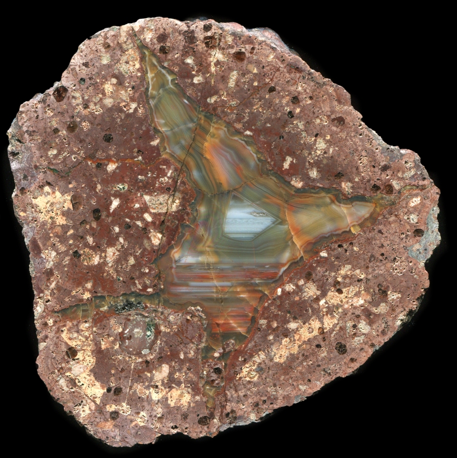 Rotterrode #1 Thunderegg with Orange Agate