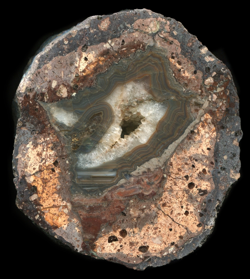 Rotterrode #1 Thunderegg with Dark Agate and Mineralisation