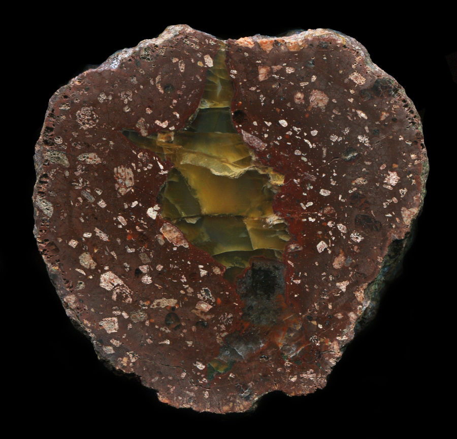 Classic Rotterode #2 Thunderegg with Yellow-Green Agate