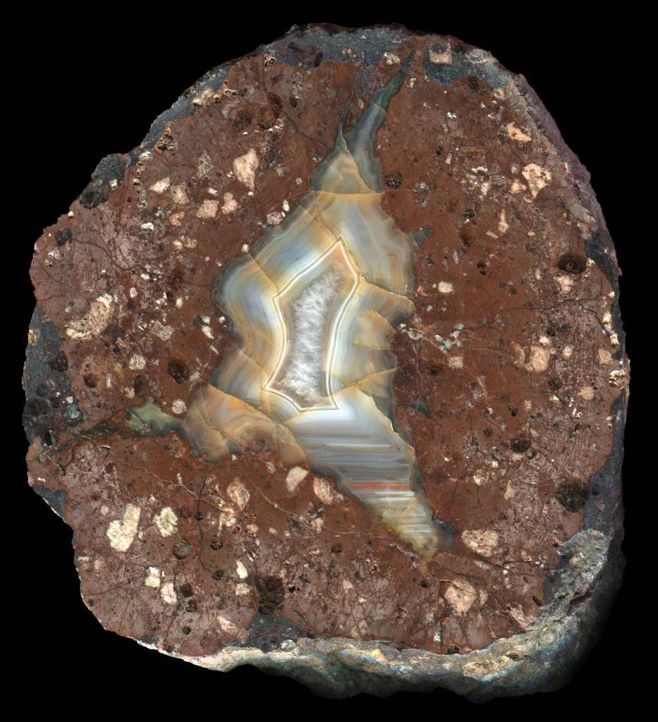 Beautiful Rotterode #2 Thunderegg with Pale Banded Agate