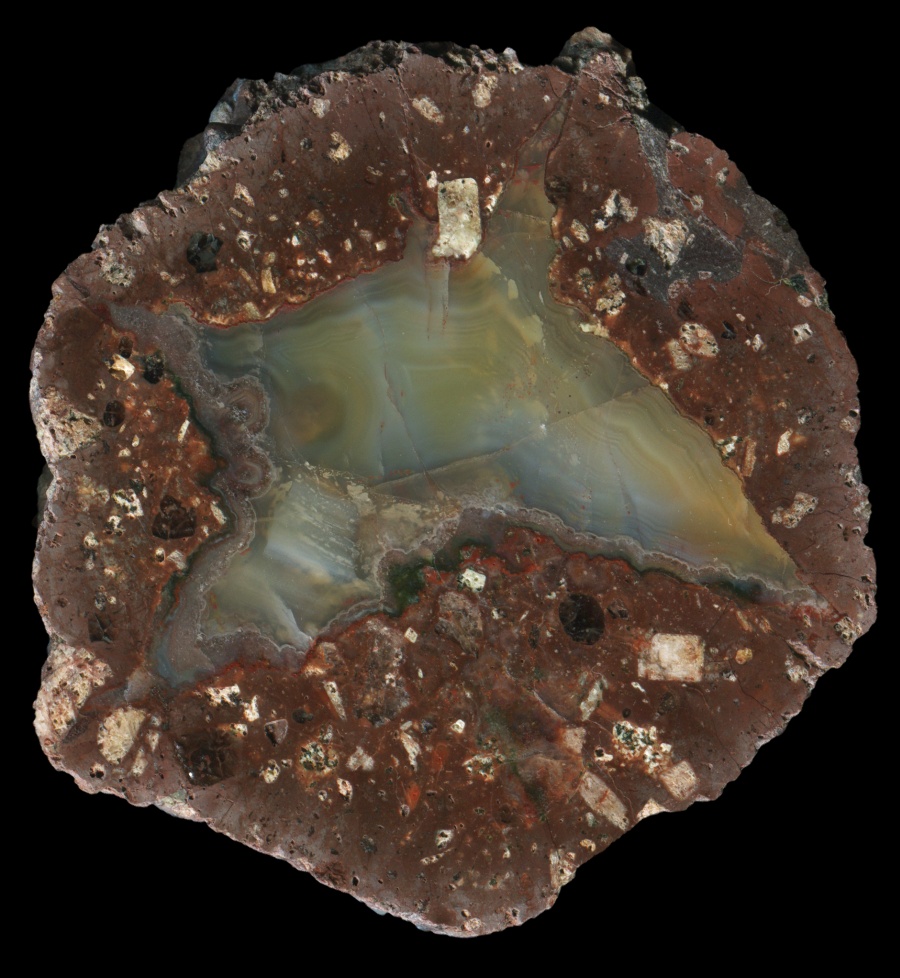 Small Rotterode #2 Thunderegg with Solid Agate