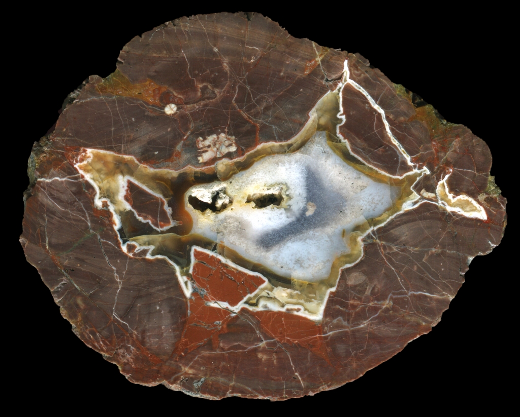 Red Susuz Thunderegg with Fragments of Silicifed Mud