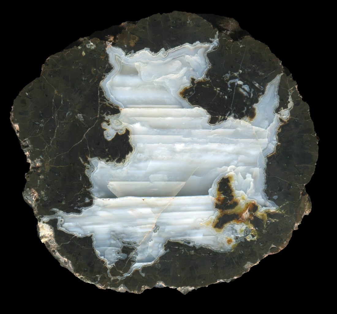 Forgotten Dragon Thunderegg with White Waterline Agate