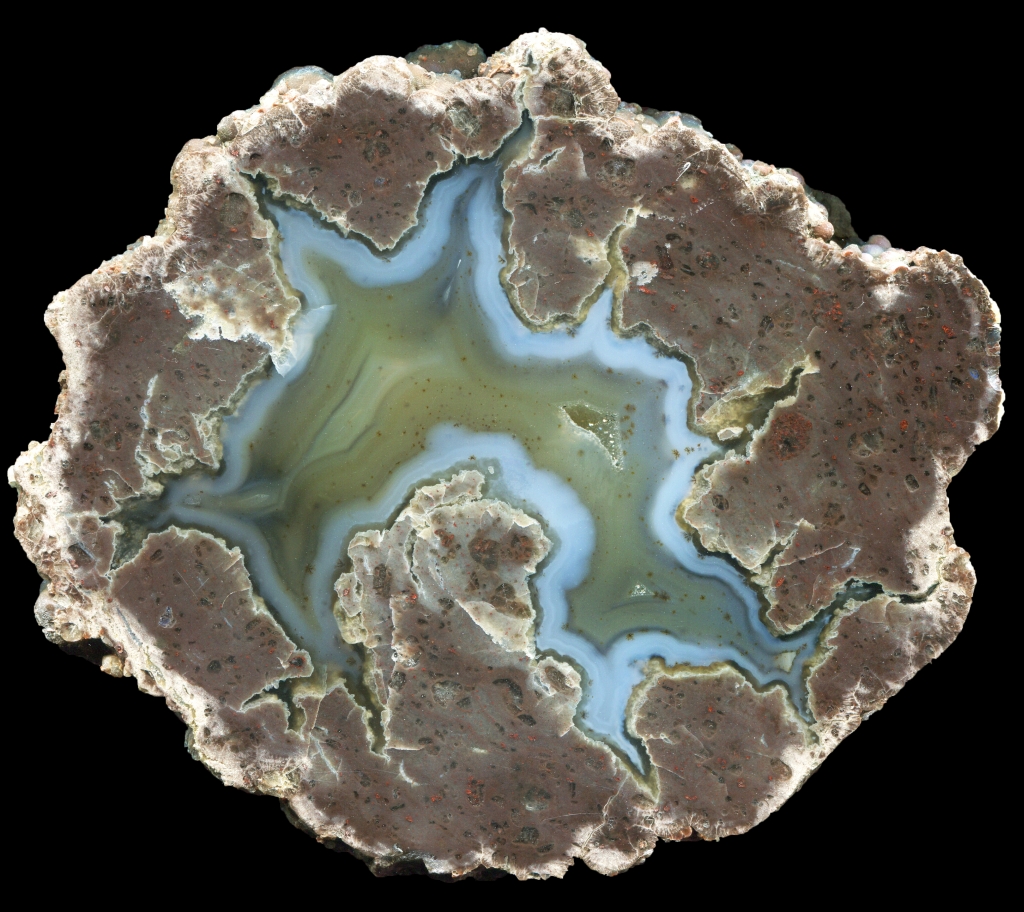 Amazing Succor Creek Thunderegg with Yellowish Agate