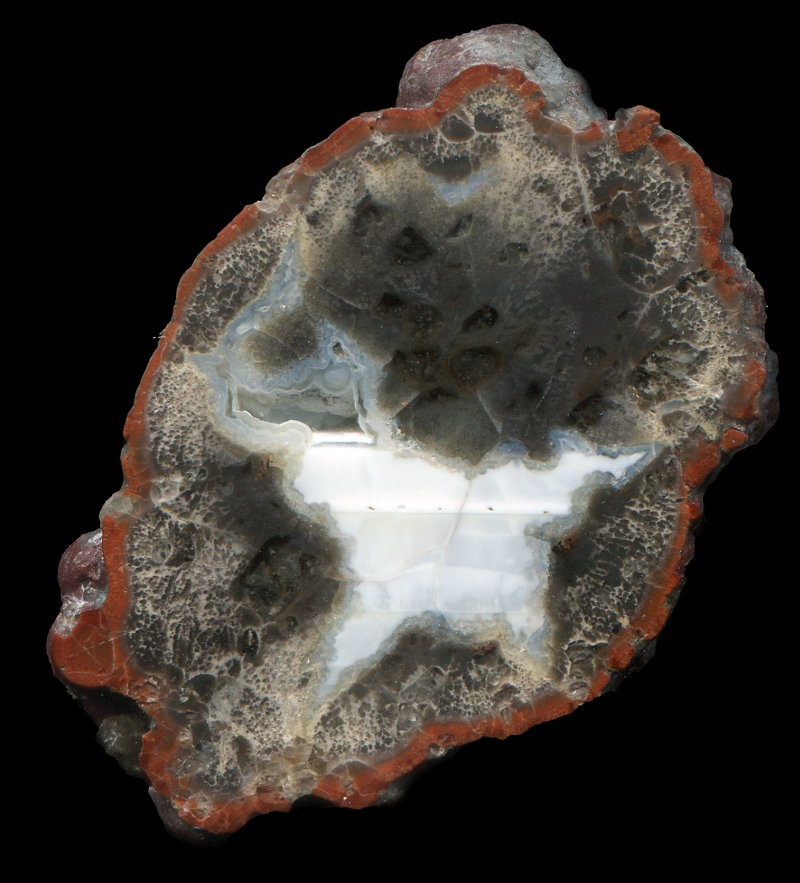 Tiny Succor Creek Thunderegg with Red Rind
