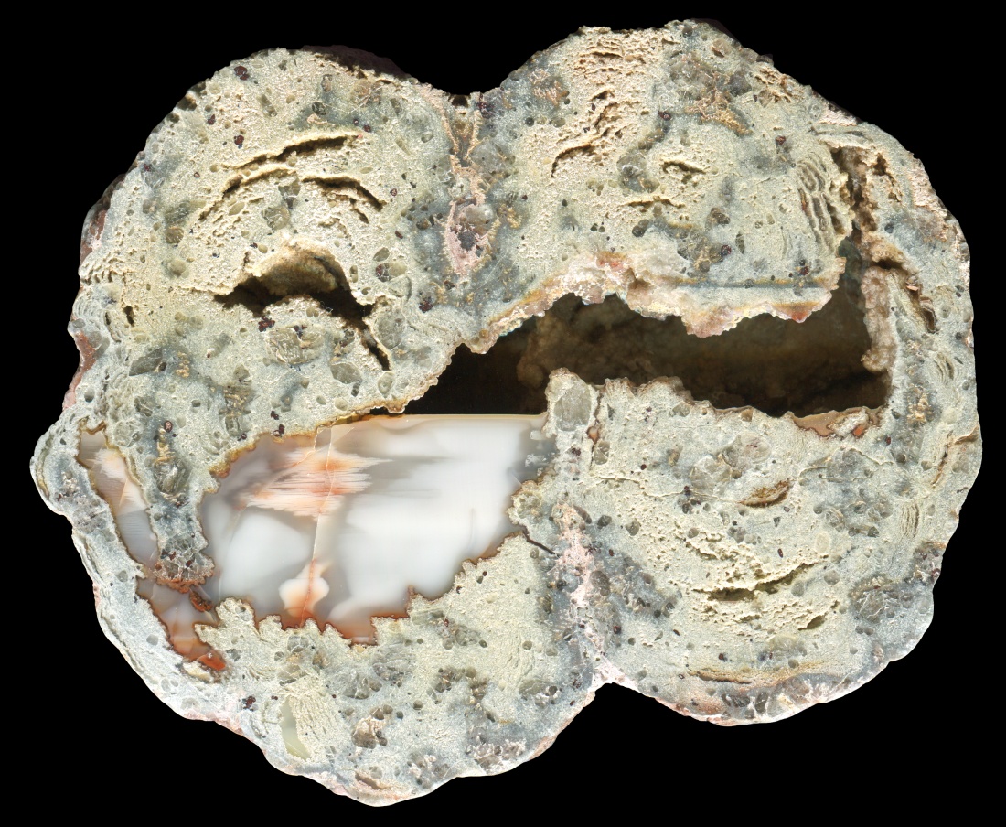 Unusual Succor Creek Thunderegg Half-Filled with Opal