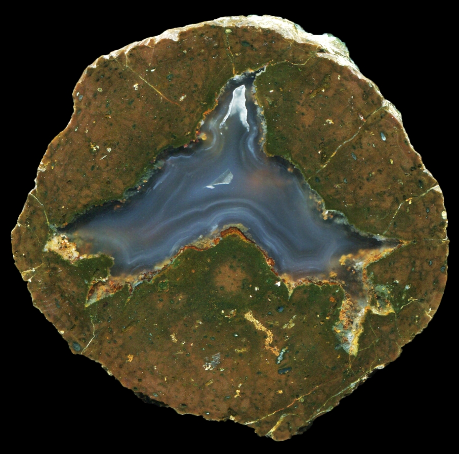 Shearing Corral Creek Thunderegg, Unusually with Solid Agate