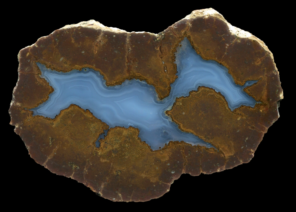 Cliff Bed Thunderegg with Blue Agate