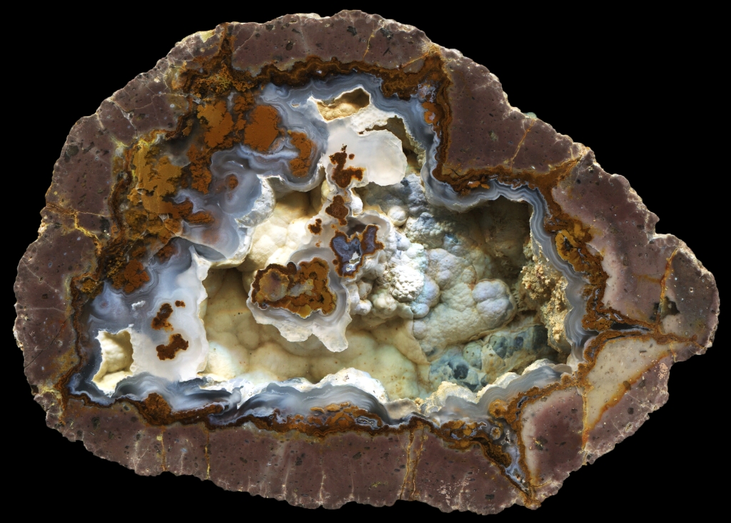 Complex Golden Glow Thunderegg 