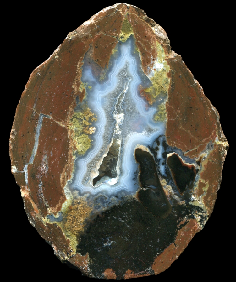 Praying Hands Thunderegg withn Plume
