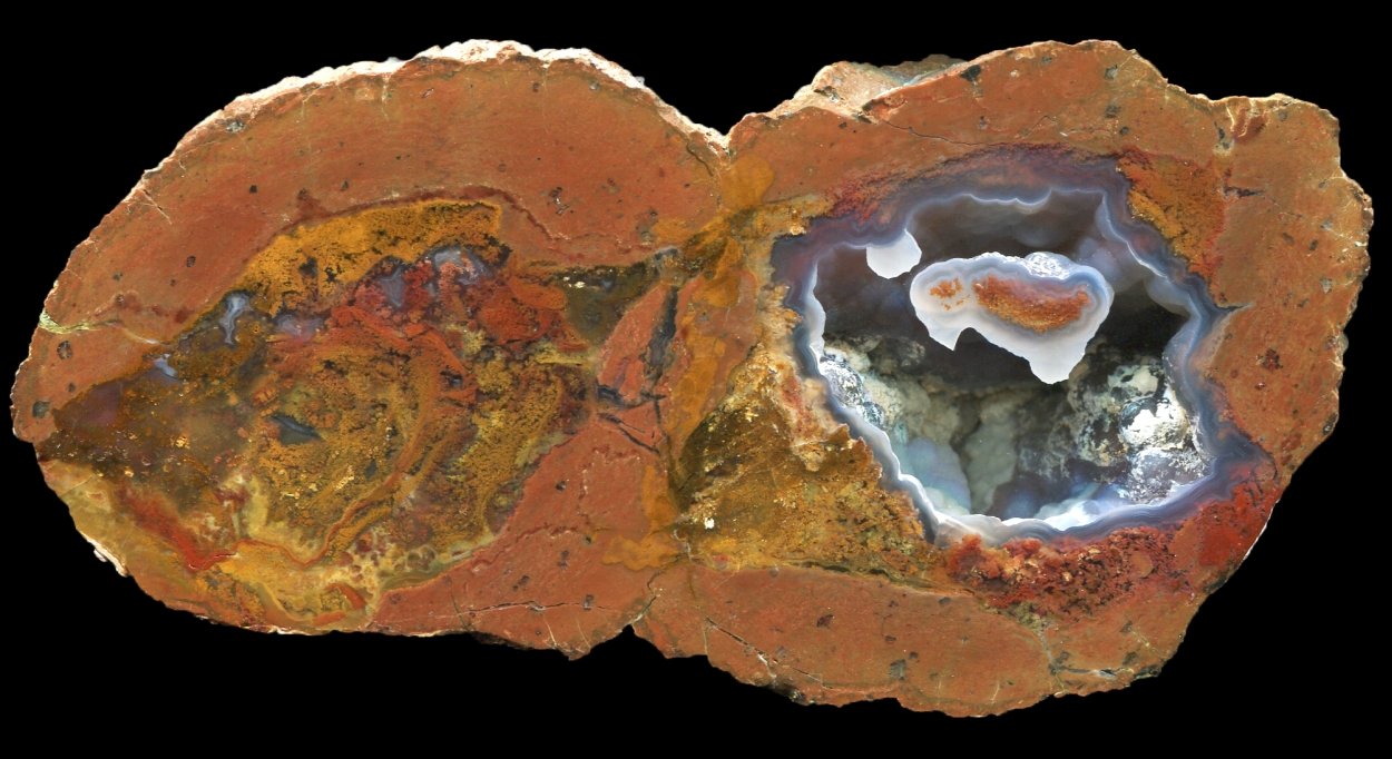 Double Praying Hands Thunderegg with Complex Moss