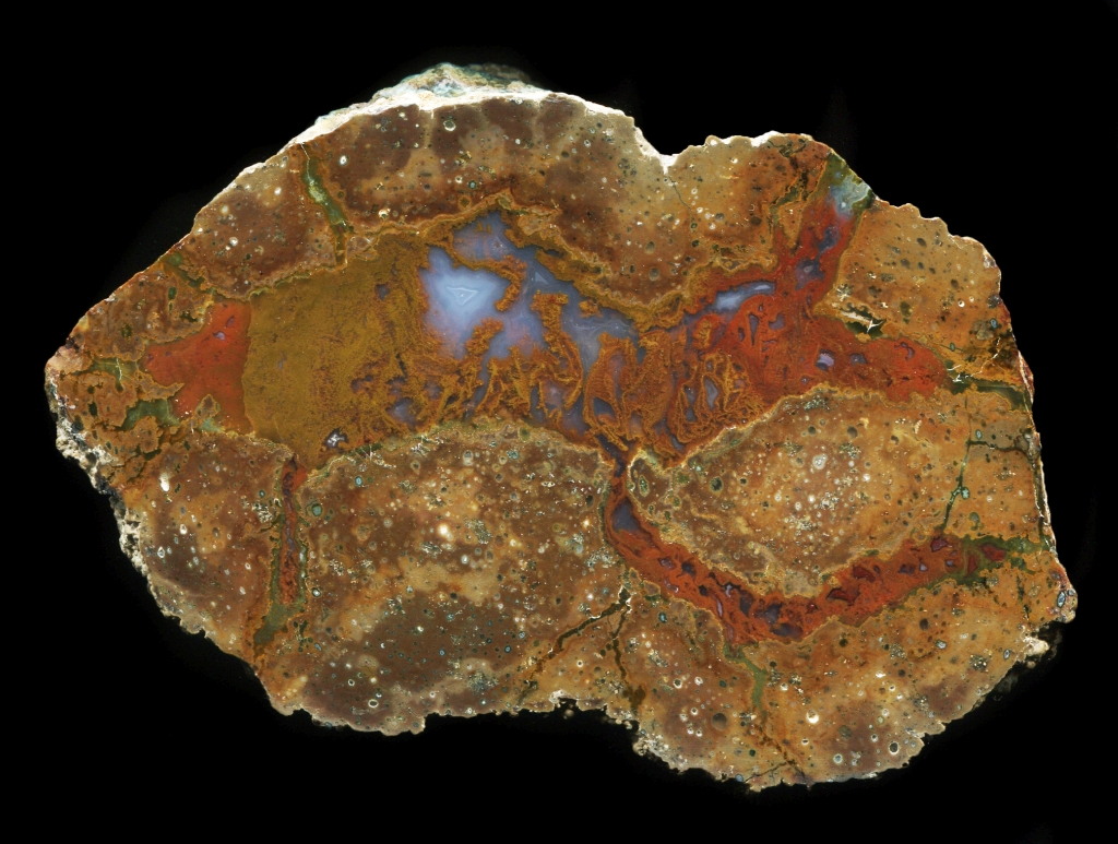 Quinn River Thunderegg with Red Moss
