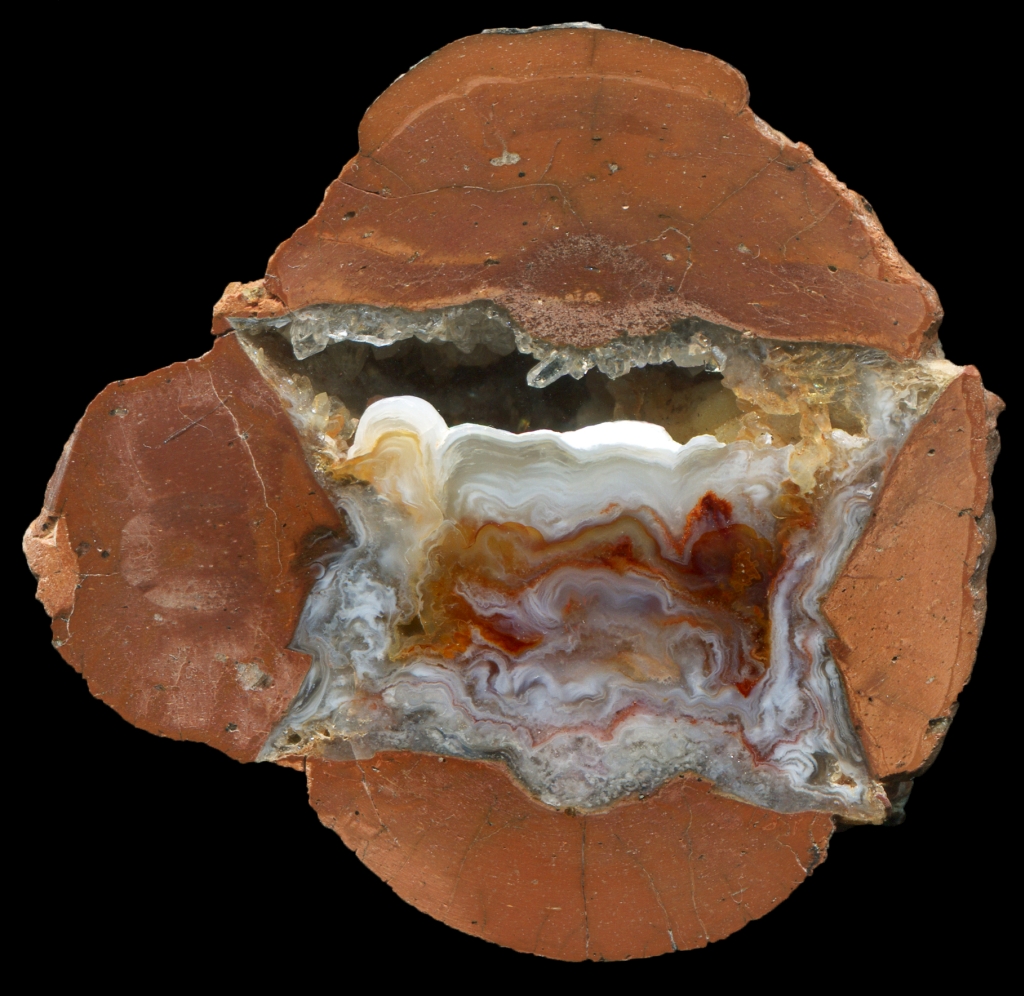 Upper Bed Thunderegg with Red Hydrothermal Agate