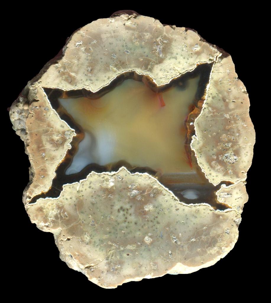 Small and Simple Ochoco Agate Bed Thunderegg with Colourful Agate