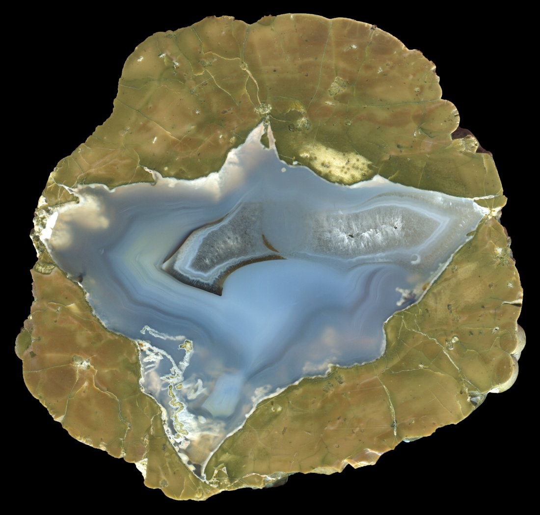 Larger Queens Point Thunderegg with Beautiful Swirled Agate