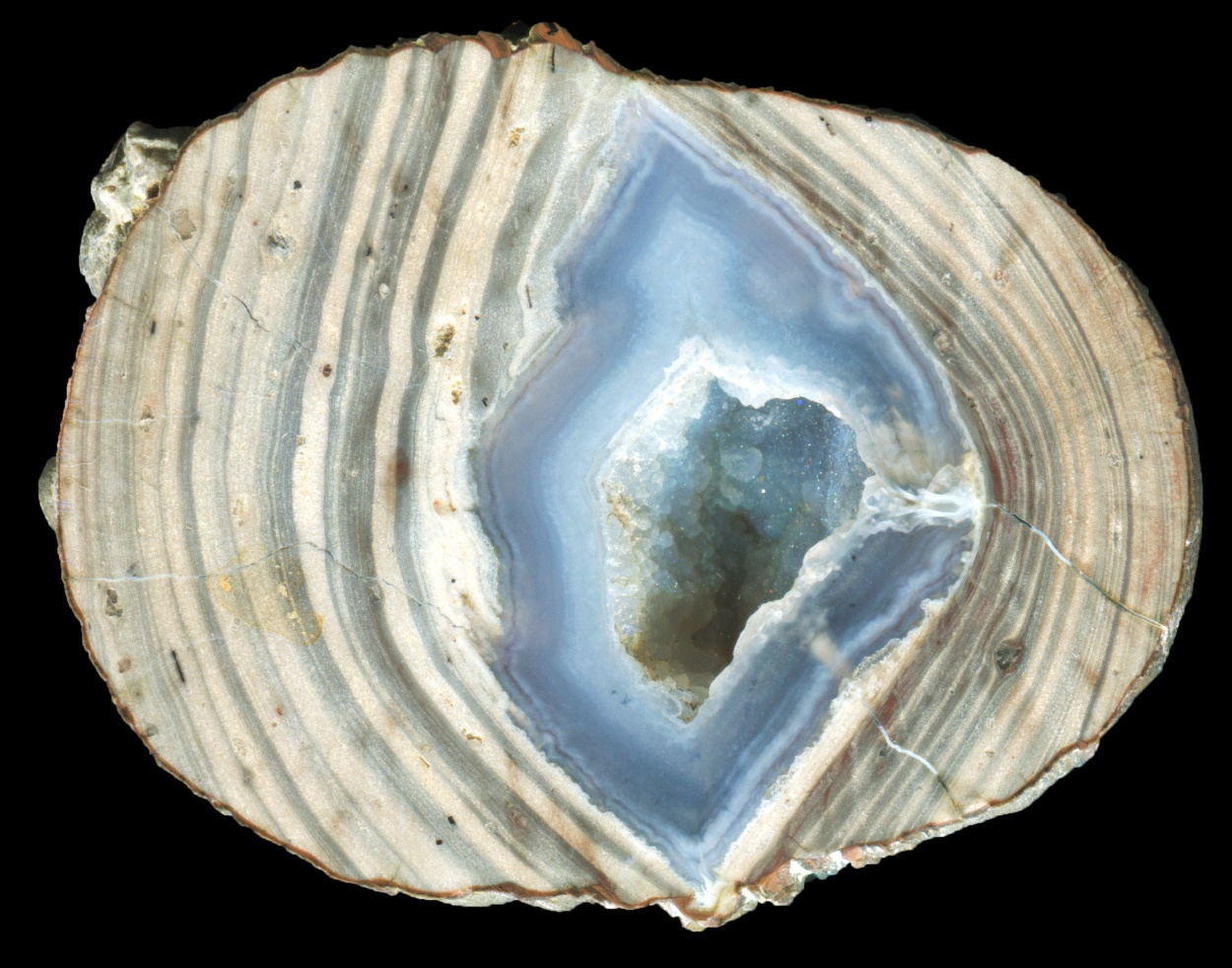 Small Dugway Thunderegg with Intense Flowbanding